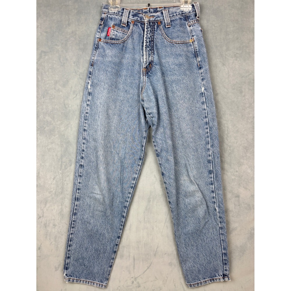 Vintage Bongo Gene Montesano High Waisted Tapered Jeans Light Wash 7 USA Made